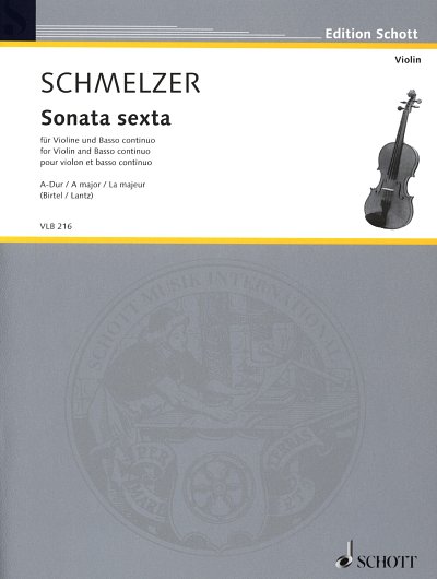 J.H. Schmelzer: Sonata sexta A-Dur, VlBc (Pa+St)