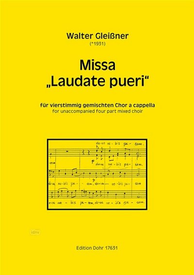 W. Gleißner: Missa Laudate Pueri (Chpa)