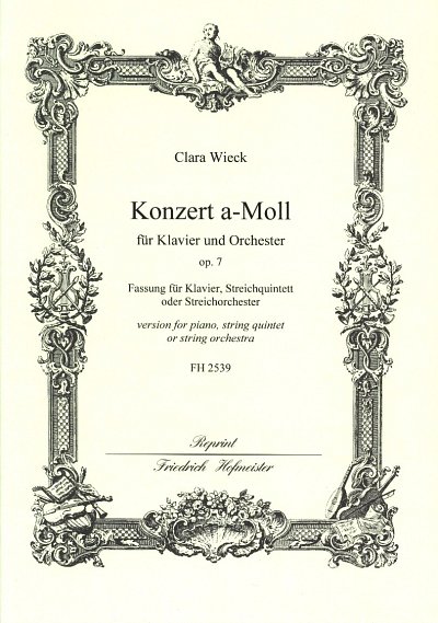 C. Schumann: Konzert a-Moll op.7 für Klavier und Or (Stsatz)