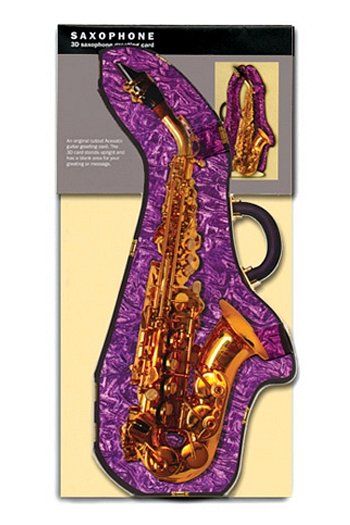 3D Karte Saxophon