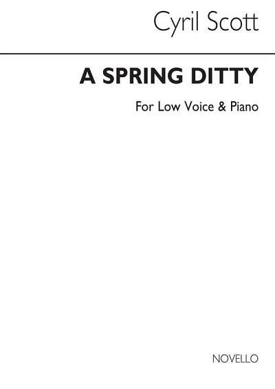 C. Scott: A Spring Ditty Op72 No.1-low Voice, GesTiKlav (Bu)