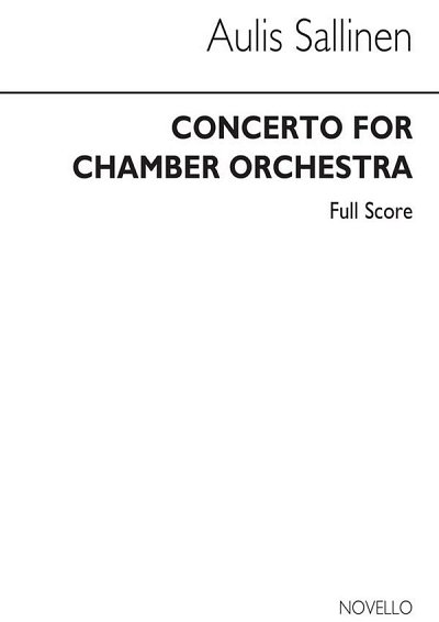 A. Sallinen: Concerto For Chamber Orch, Kamo (Stp)