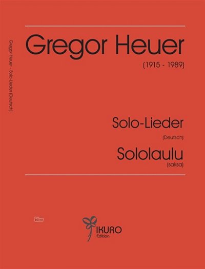 Heuer Gregor: Solo Lieder