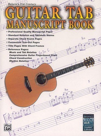 21st Century Guitar TAB Manuscript Book, Git
