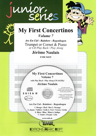 J. Naulais: My First Concertinos Volume 7, Trp/KrnKlav (+CD)