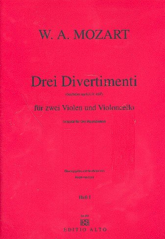 W.A. Mozart: Divertiment Kv 439b Bd 1