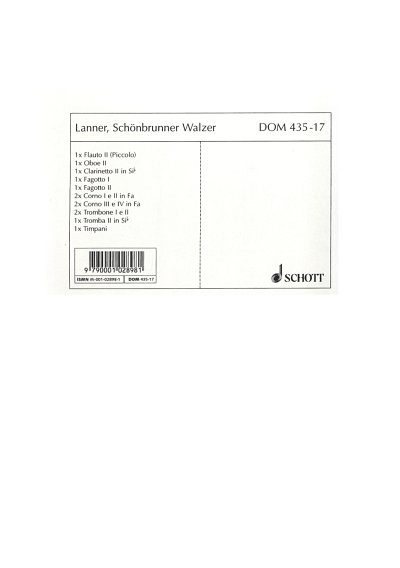 J. Lanner: Die Schönbrunner op. 200 , Orch