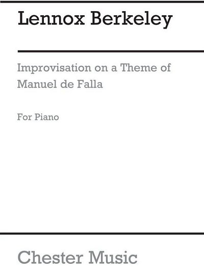 L. Berkeley: Improvisation On A Theme Of De Falla Op.5, Klav