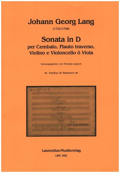 J.G. Lang: Sonata in D, FlVlVcCemb (Pa+St)