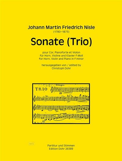J.M.F. Nisle: Sonate (Trio) (Pa+St)