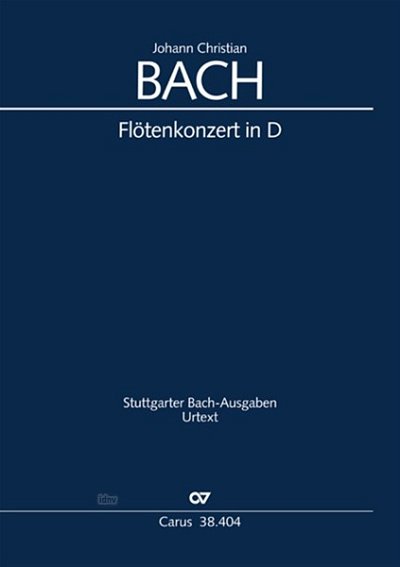 J.C. Bach: Flötenkonzert in D Warb C 79, FlOrch (Part)