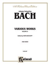 DL: J.S. Bach: Bach: Various Works (Volume II), Klav