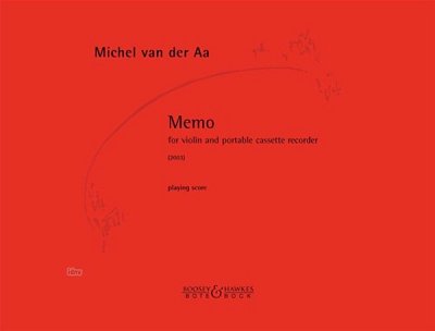M. van der Aa: memo (2003)