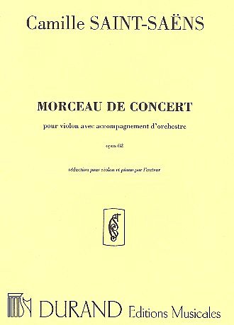 C. Saint-Saens: Morceau de Concert op. 62, VlKlav (KlavpaSt)