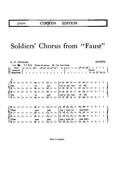 C. Gounod: The Soldiers Chorus From Faust