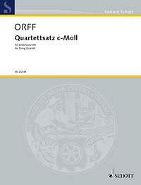 C. Orff: Quartettsatz c-Moll , 2VlVaVc (Pa+St)