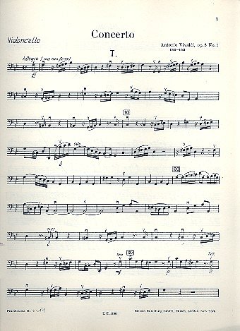 A. Vivaldi: Concerto G-Moll Op 6/1 F 1/192 T 436 - Vl Str Pr