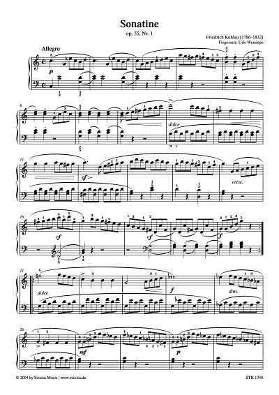 DL: F. Kuhlau: Sonatine C-Dur op. 55, Nr. 1