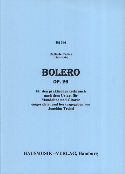Calace Raffaele: Bolero Op 26