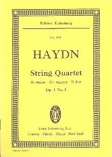 J. Haydn: Quartett B-Dur Op 1/5 Hob 3/5 Eulenburg Studienpar