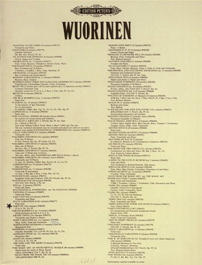 C. Wuorinen y otros.: Fortune (1979)