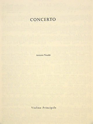 A. Vivaldi: Concerto  G-Dur op. 9/10 RV 300 / PV 103