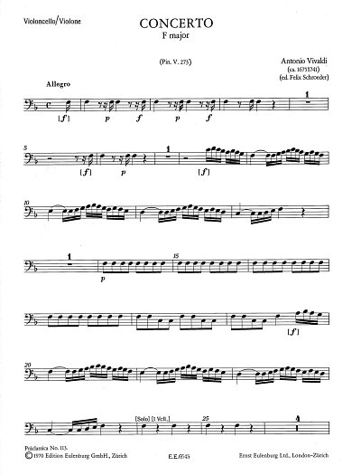 A. Vivaldi: Concerto F-Dur Op 46/2 Rv 569 P 273 Praeclassica