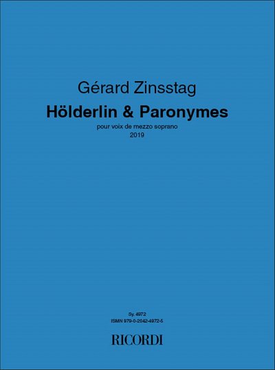 Hölderlin & Paronymes