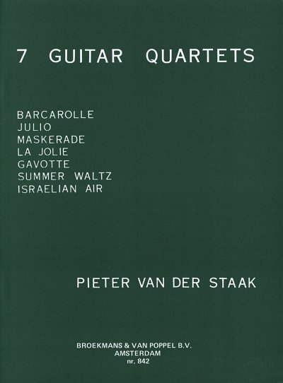 P. van der Staak: 7 Guitar Quartets, 4Git (Sppa)