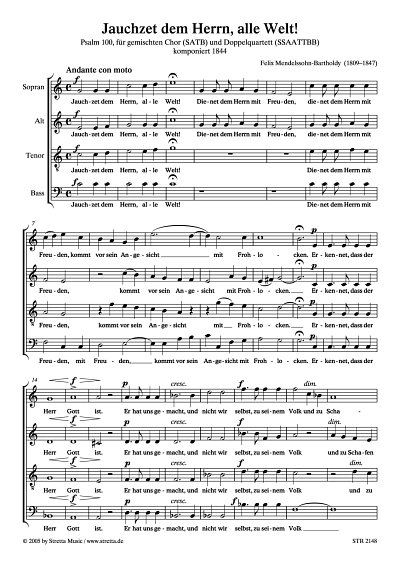 DL: F. Mendelssohn Bartholdy: Jauchzet dem Herrn, alle Welt!