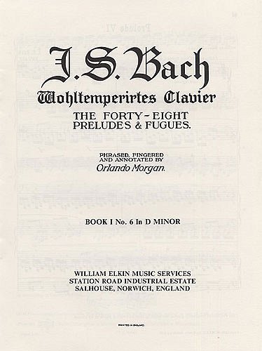 J.S. Bach: Prelude and Fugue No. 6 In D Minor, Klav