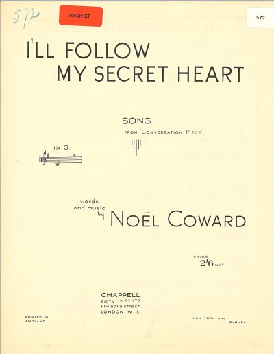 DL: N. Coward: I'll Follow My Secret Heart (from 'Conver, Ge