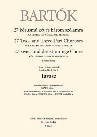 B. Bartók: Tavasz, Fch/Kch (Chpa)