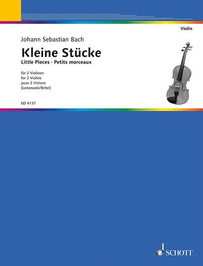 DL: J.S. Bach: Kleine Stücke, 2Vl (Sppa)