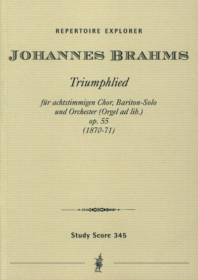 J. Brahms: Triumphlied op.55 (1870-71) für 8 stimmigen (Stp)