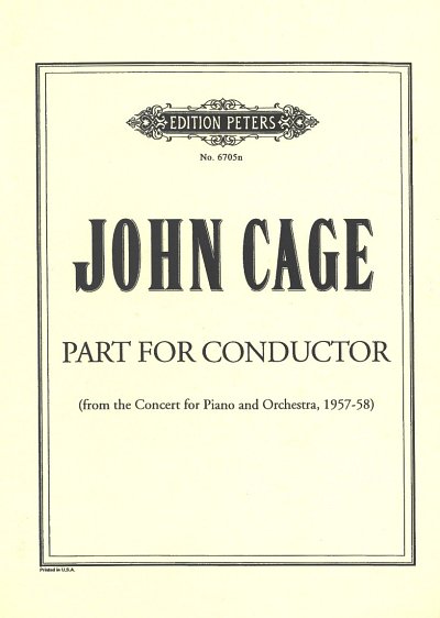 J. Cage: Concert for Piano and Orchestra, KlavOrch (Bu)