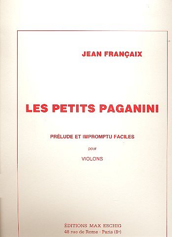 Petits Paganini violon Solo Et 4 Vns Minimum Ption