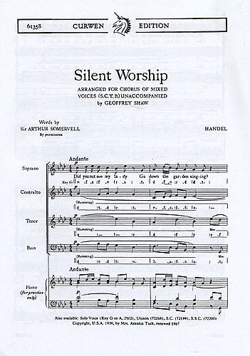 G.F. Haendel: Silent Worship