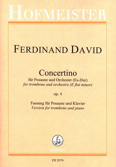 F. David: Concertino Es-Dur op.4 für Posaune und Or, PosKlav