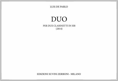 Duo per Due Clarinetti in Si B, 2Klar (Sppa)
