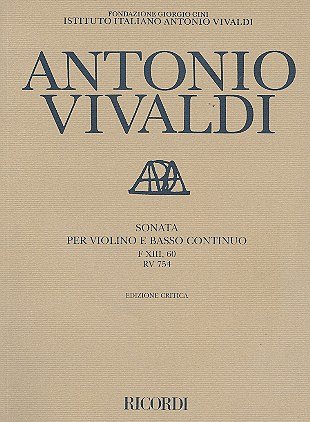 A. Vivaldi: Sonate C-Dur F 13/60 RV 754, VlBc (Part.)