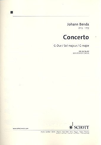 J. Benda: Concerto G-Dur , VlStro (Vl2)