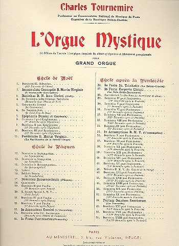 C. Tournemire: L'Orgue mystique Vol.22