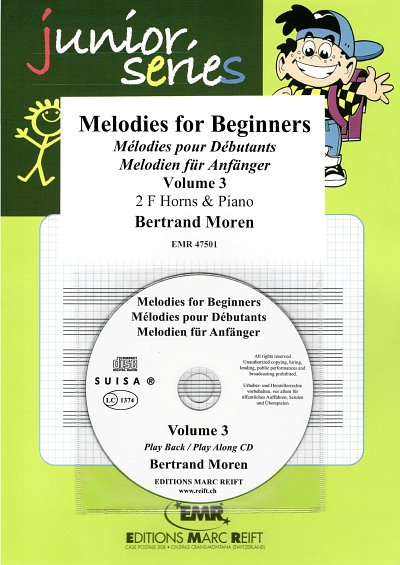 B. Moren: Melodies for Beginners Volume 3, 2HrnKlav (+CD)