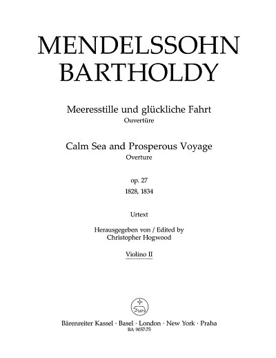 F. Mendelssohn Bartholdy: Meeresstille und glückliche Fahrt op. 27