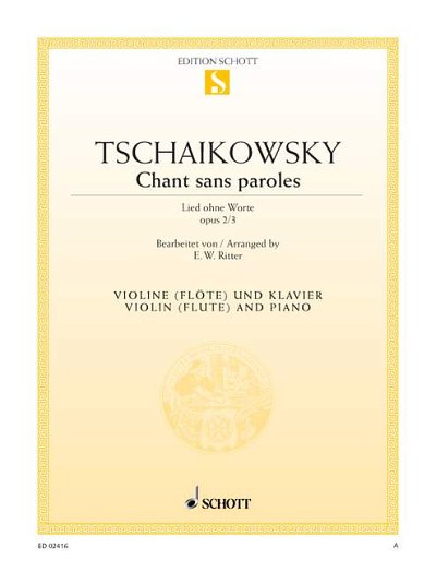 DL: P.I. Tschaikowsky: Chant sans paroles, Vl/FlKlav
