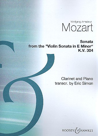 W.A. Mozart: Sonata KV 304, KlarKlv (KlavpaSt)