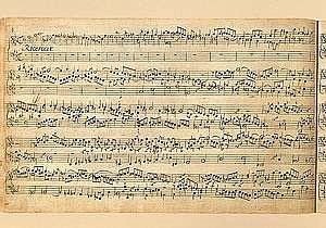 J.S. Bach: Sonata in c Postkarte