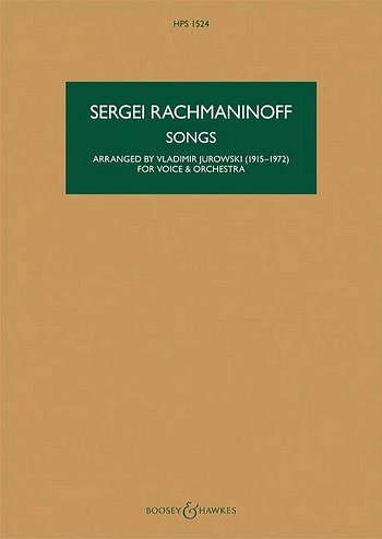S. Rachmaninow: Songs, GesOrch (Stp)