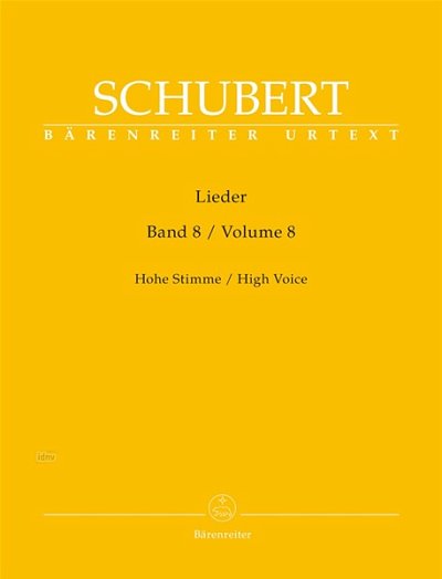 F. Schubert: Lieder 8 - hohe Stimme, GesHKlav